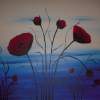 Poppi Darling-3-Donated - Acrylic Paintings - By Sunanta Deangdeelert, Flower Painting Artist
